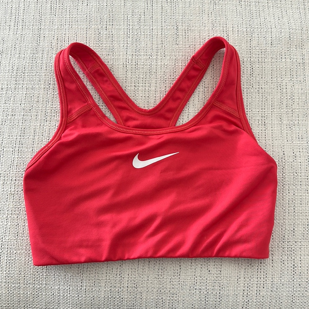 Nike red sports bra